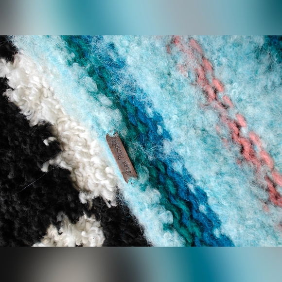 free people Marin blue Sweater M - Picture 8 of 10